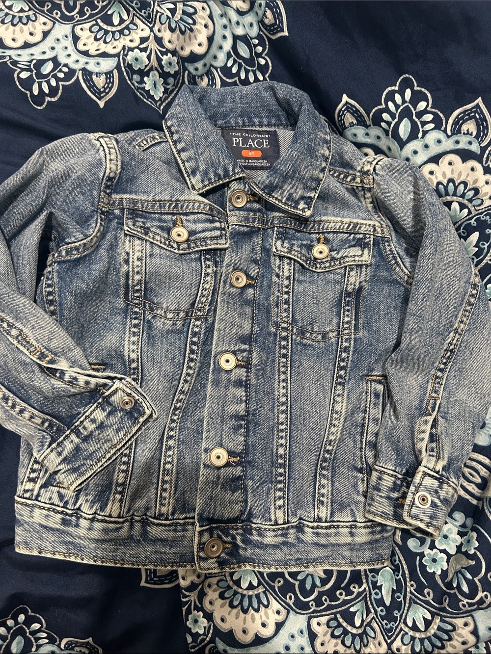 The Children's Place Light Blue Washed Denim Jacket